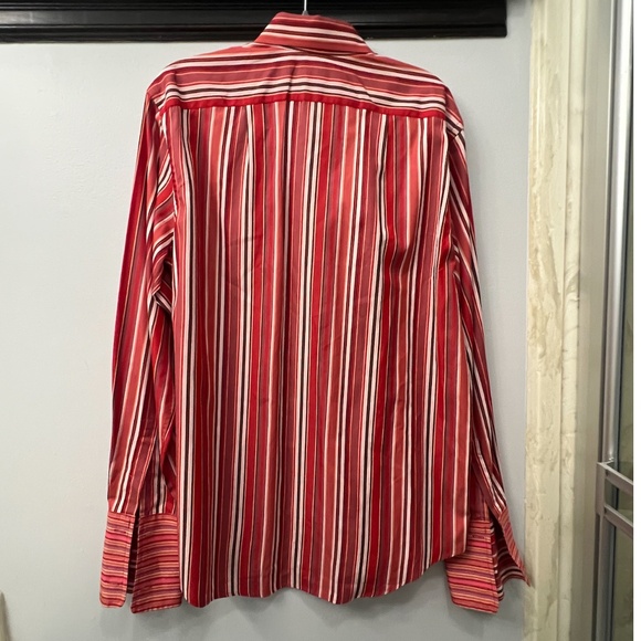 PAUL SMITH MEN’S STRIPED LONG SLEEVE DRESS SHIRT, NECK SIZE 17.5”IN, MAR… - Picture 5 of 7